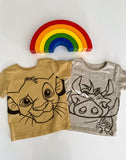Simba and pumba tops