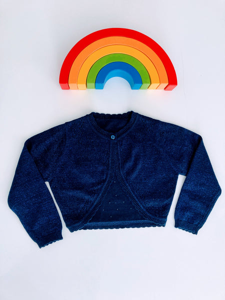 Blue glitter cardy
